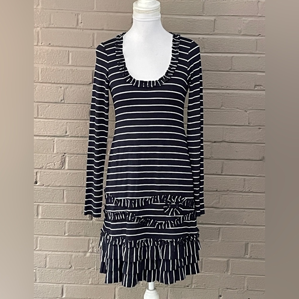 Bailey 44 Navy & White Dress M
